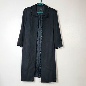 Escada Wool Blend Fringe Jacket